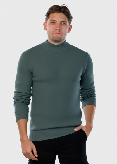 Autis green high neck sweater