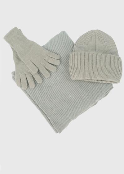 Vivi mint winter set: hat, scarf and gloves