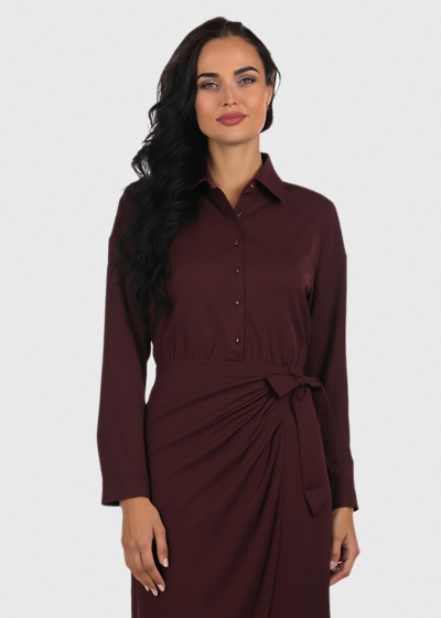 Zee purple wrap dress