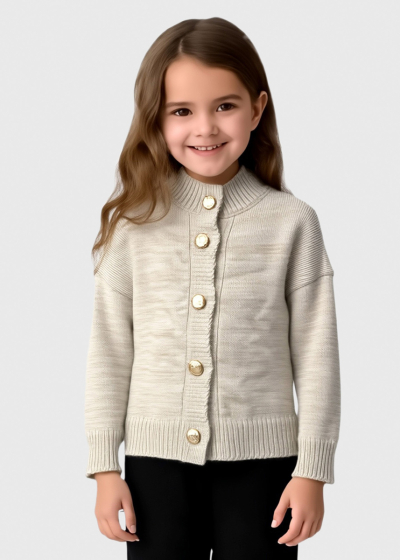 Sue beige buttoned sweater