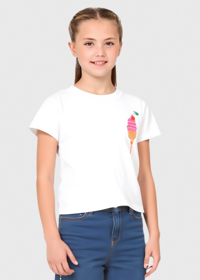 Stephy balts t-krekls