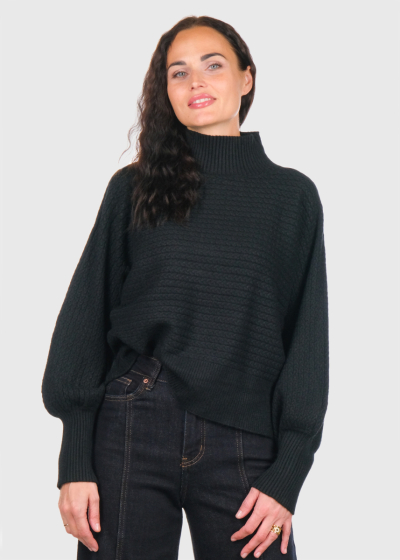 Scarlett black high neck sweater