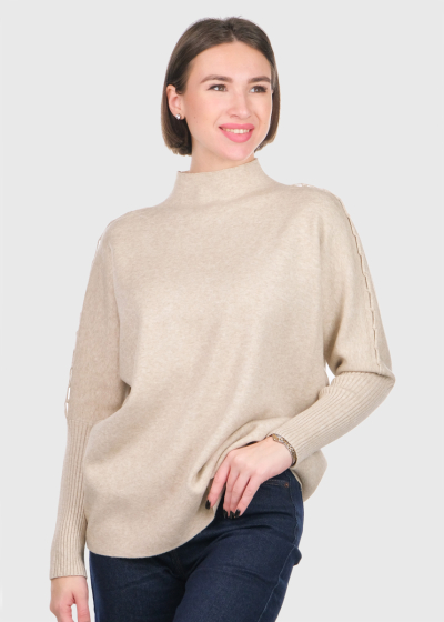 Scar beige women's sweater
