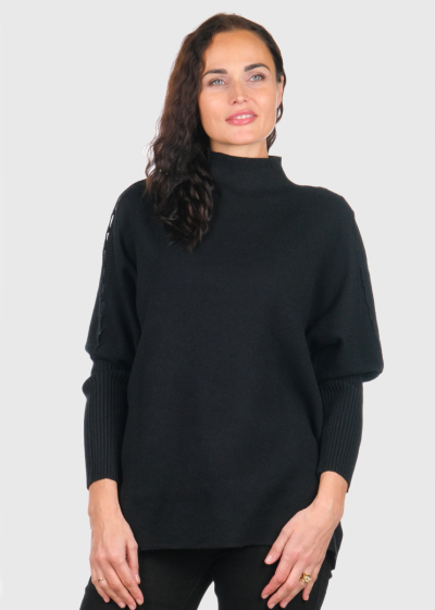Scar black women's sweater