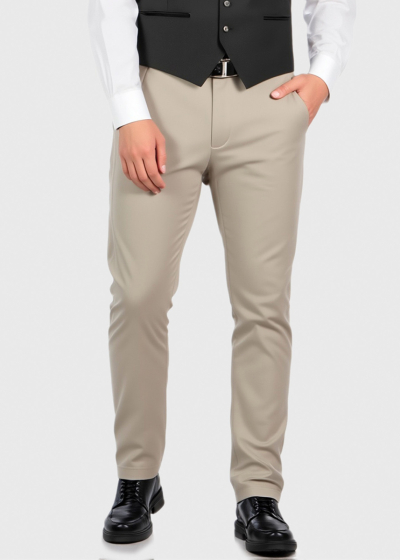 Theo beige mens trousers