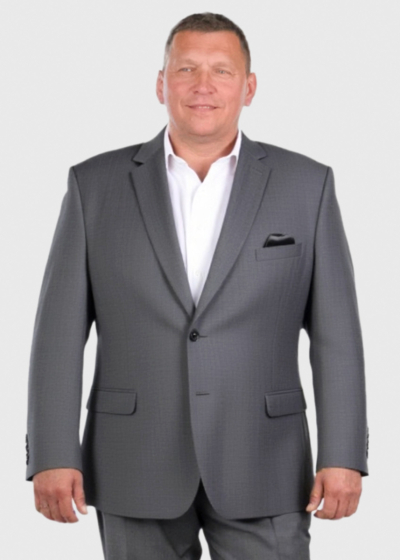 Tian Plus Size dark grey blazer