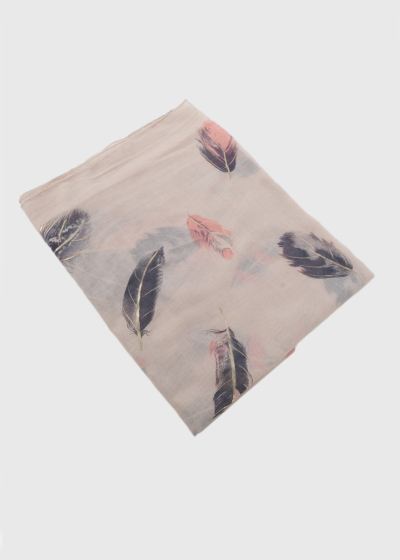 Mary beige printed scarf