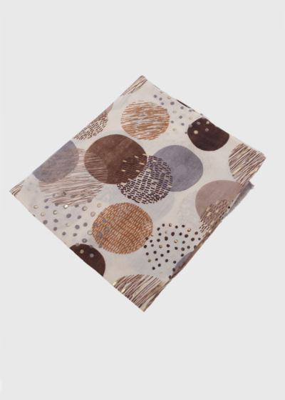 May beige printed scarf