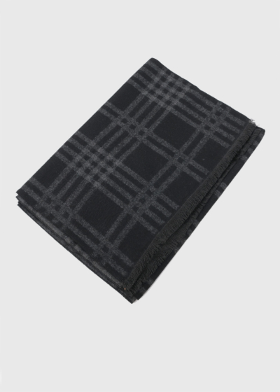 Sam black checkered scarf 