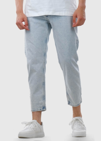 Aspasio Slim Fit светло-синие мужские джинсы