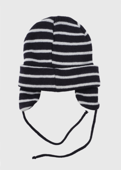 Sadie dark blue striped hat