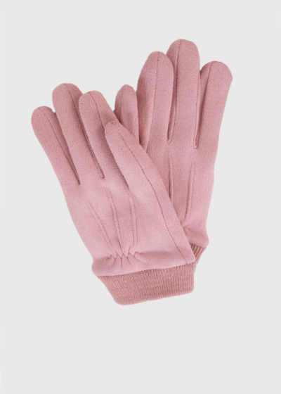 Sasha light pink warm gloves