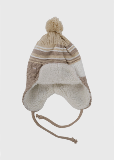 Ruan beige pom pom hat