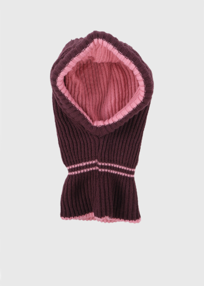 Nairi bordo knitted balaclava
