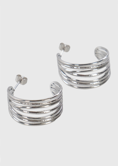 Madi silver-colored earrings