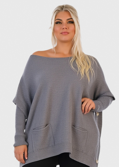 Arbella grey oversized sweater