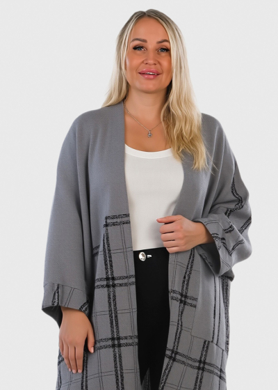 Bella grey cardigan with pockets