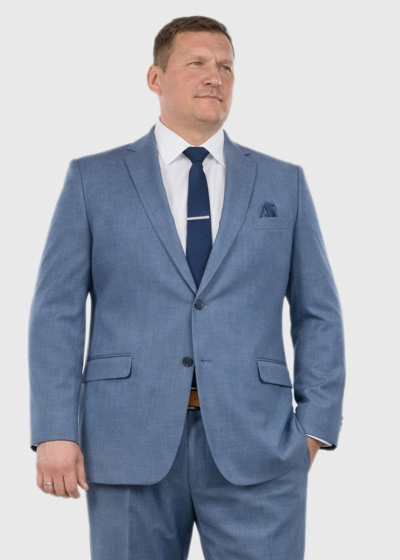 Klim gai&scaron;i zils klasisks uzvalks ar vilnu