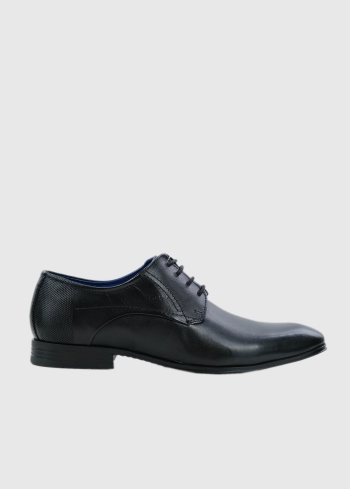 Bugatti Mansueto black leather men's brogue shoes