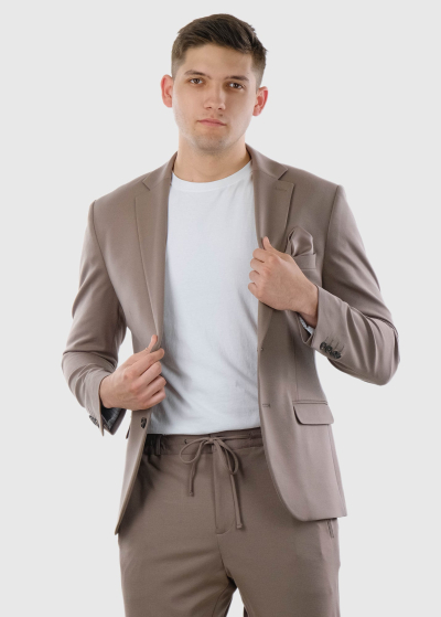 Abbondio dark beige men's blazer
