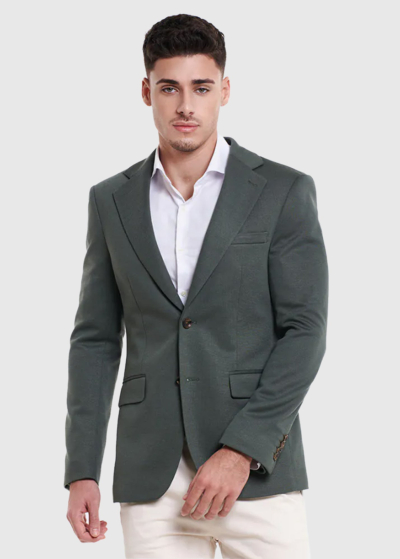 Quirino khaki men's blazer