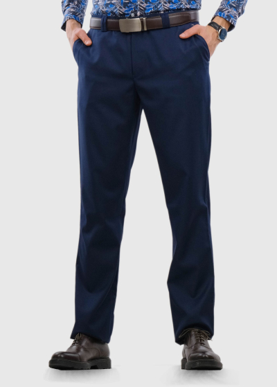 Emiliano Slim Fit темно-синие мужские брюки