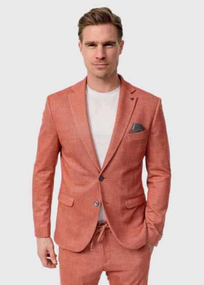 Cirillo orange men's blazer