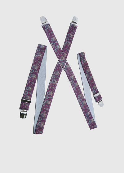 Leone mens printed suspenders