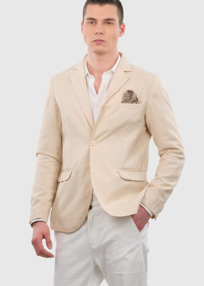 Bernardo beige men's blazer