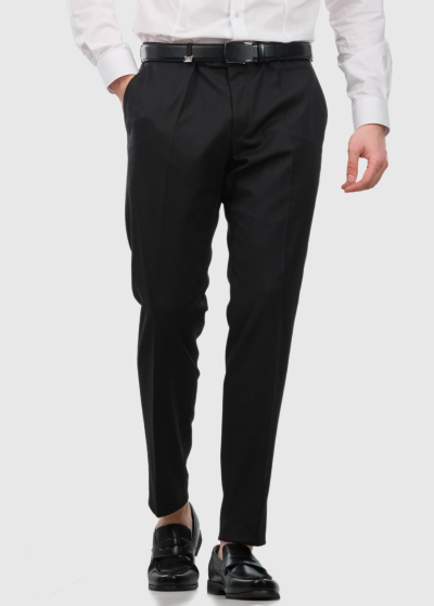 Arrigo Slim Fit черные мужские брюки