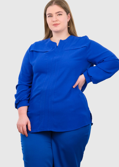 Jolanda синяя блузка Большого Размера