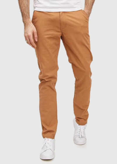 Anastasio Slim Fit светло-коричневые мужские брюки