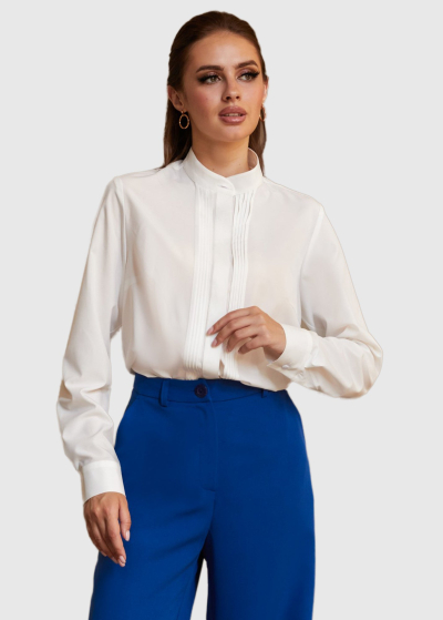 White women's long sleeve blouse