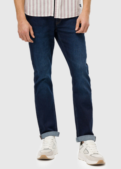 Regular Fit dark blue mens jeans