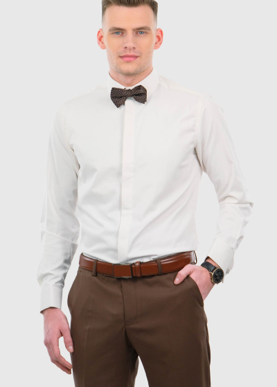 Slim Fit balts vīriešu krekls