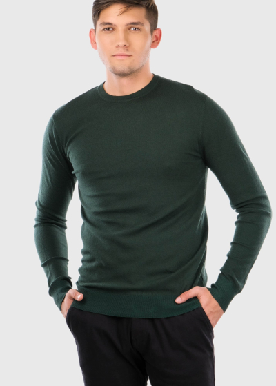 Camillo dark green men's sweater
