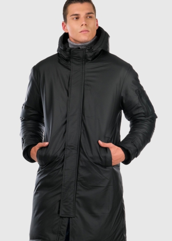 Fredo black warm men's jacket