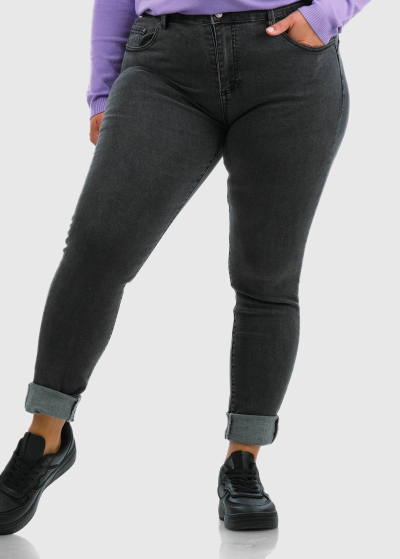 Neroli Slim Fit черные джинсы Больших Размеров
