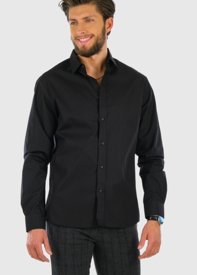 Raffaele Slim Fit melns krekls