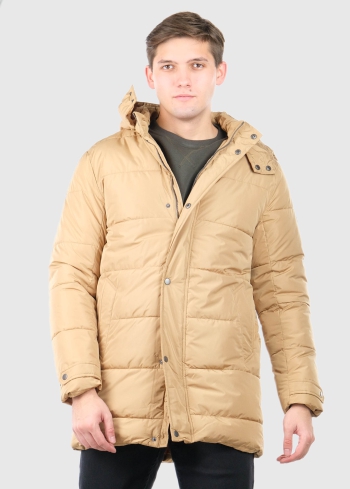 Lelio gaiši brūna vīriešu parka