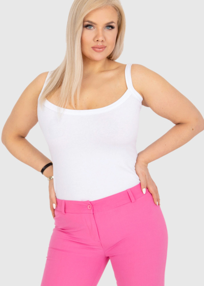 Alfreda Plus Size белый топ