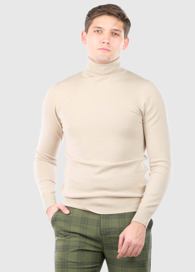 Gianfranco beige men's turtleneck