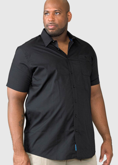 Vitale Plus Size black shirt with short sleeves