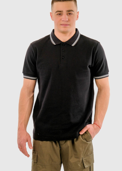 Fausto black men's Polo Shirt