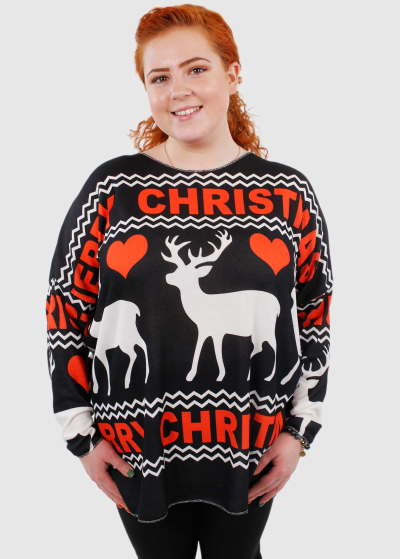 Amore Plus Size multi-colored sweater