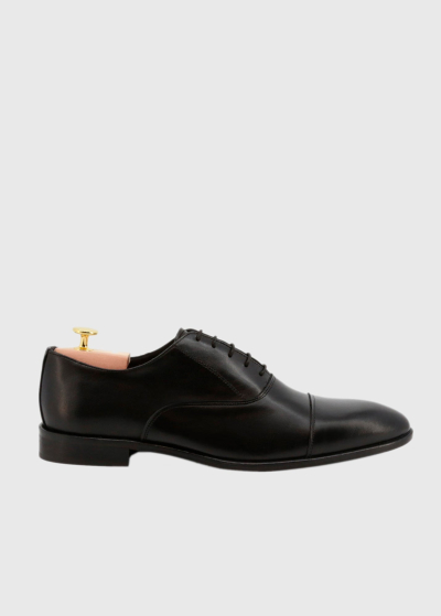 Black lace-up oxfords