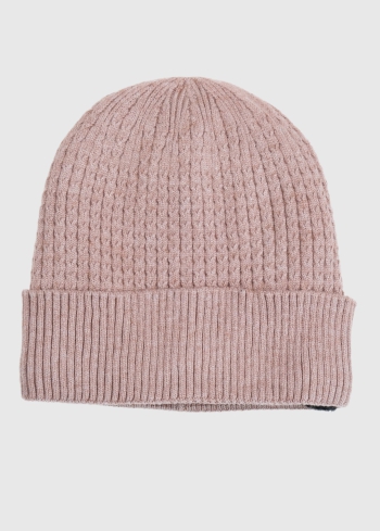 Tacito beige fur lining hat