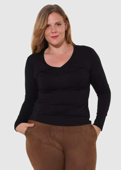 Agrippina Plus Size black longsleeve