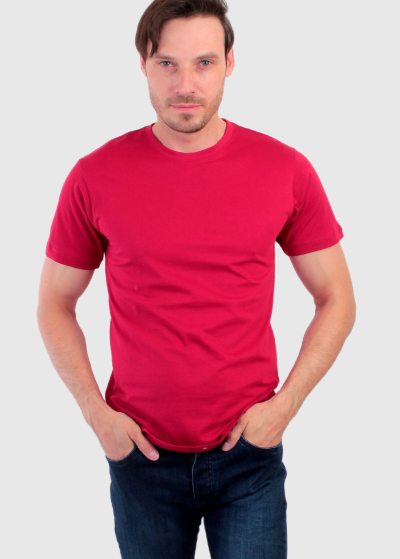Aurelio Simple dark red men's t-shirt