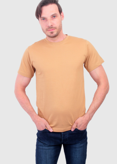 Aurelio Simple sand color men's t-shirt